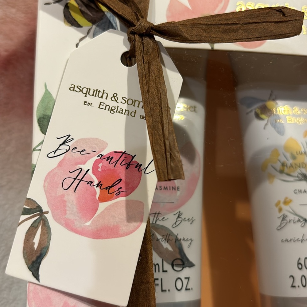 Asquith & Somerset England Luxury Hand & Nail Cream Set NWT honey enriched 3x2oz - Picture 7 of 16